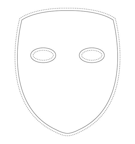 full face mask template pdf